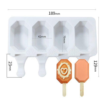 Silicone Ice-cream Stick Molds BAKE-PW0001-085A-1