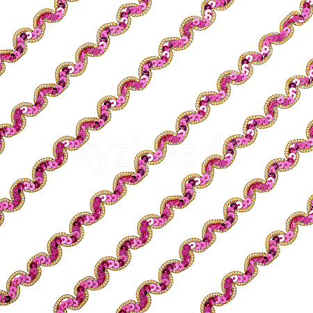 1Pc Paillette Wave Ribbon OCOR-CY0002-78A-1