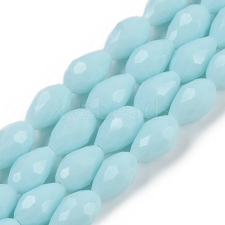 Opaque Solid Color Imitation Jade Beads Strands GLAA-N005-P10mm-D11-1