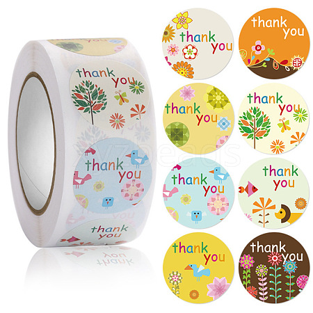 8 Styles Thank You Stickers PW-WG84873-03-1