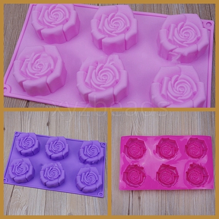 Flower Food Grade Silicone Molds SOAP-PW0001-081-1