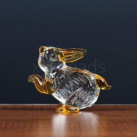 Glass Chinese Zodiac Figurines Statues for Home Office Desktop Feng Shui Ornament PW-WGC1701-03-1