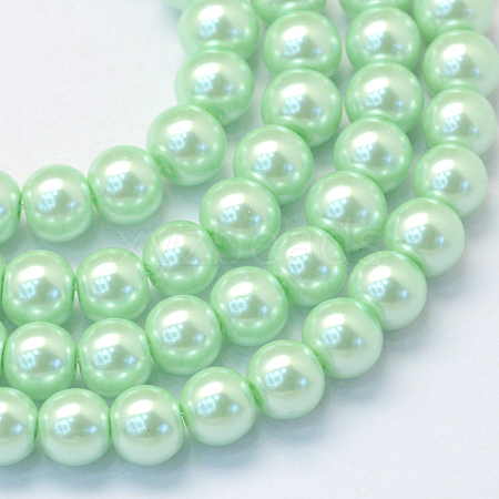 Baking Painted Glass Pearl Bead Strands HY-Q003-5mm-04-1