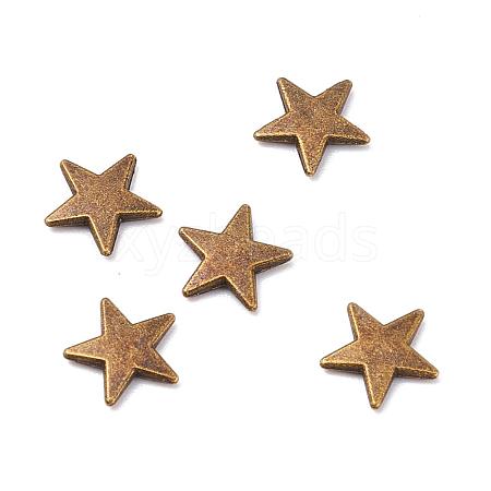 Zinc Alloy Cabochons PALLOY-WH0036-24AB-1