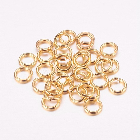 Eco-Friendly Brass Jump Rings KK-M165-5mm-03G-RS-1