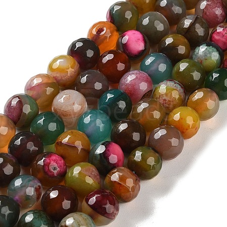 Natural Agate Beads Strands G-M437-B01-01E-1