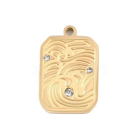 Ion Plating(IP) 304 Stainless Steel Pendants STAS-C108-10G-1