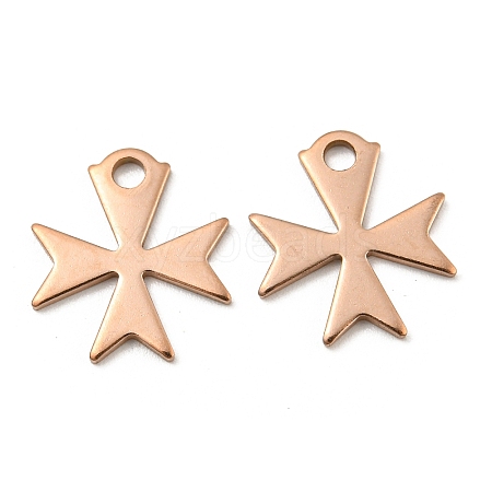 Ion Plating(IP) 304 Stainless Steel Charms STAS-C043-49RG-1