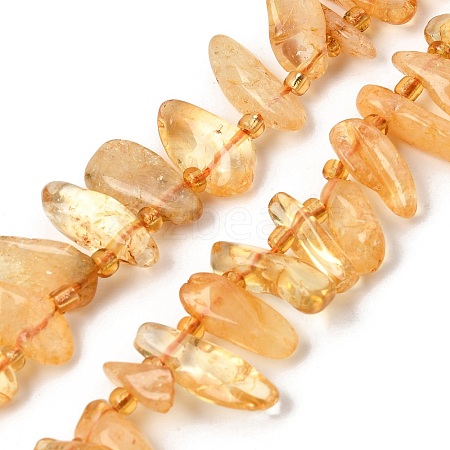 Heated Natural Citrine Beads Strands LS-GG-CBADF20-A10-1