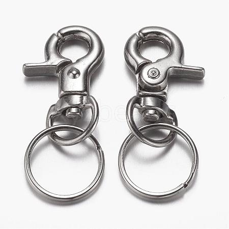 Zinc Alloy Swivel Clasp Keychain KEYC-M008-01-1