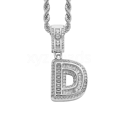 Brass Micro Pave Cubic Zirconia Pendants PW-WG3207D-08-1