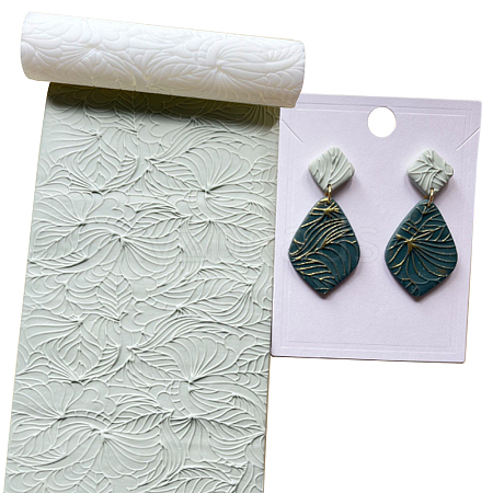 Plastic Polymer Clay Texture Roller for Making Earrings DIY-WH0622-471B-1