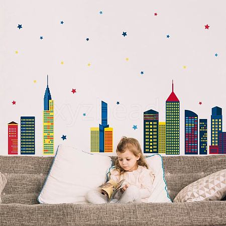 Translucent PVC Self Adhesive Wall Stickers STIC-WH0015-170-1