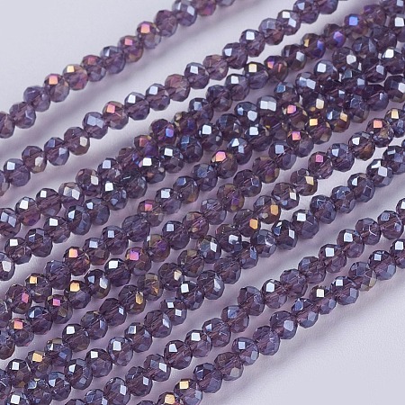 Electroplate Glass Beads Strands LS-GLAA-F076-FR10-1