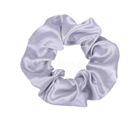 Solid Color Slick Cloth Ponytail Scrunchy Hair Ties PW-WG0966B-04-1