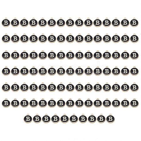 Golden Plated Enamel Alloy Charms ENAM-SZ0001-26B-B-1