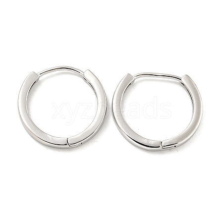 Brass Hoop Earrings EJEW-L211-08C-P-1