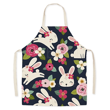 Easter Theme Flax Sleeveless Apron PW-WG92721-08-1