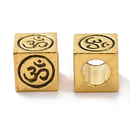 Tibetan Style Alloy European Beads FIND-H038-30AG-1