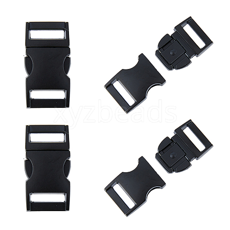 SUPERFINDINGS 4Pcs Matte Alloy Side Release Buckles FIND-FH0008-69-1