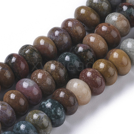 Natural Ocean Jasper Beads Strands G-F668-17-B-1