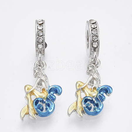 Alloy European Dangle Charms MPDL-T004-13P-1