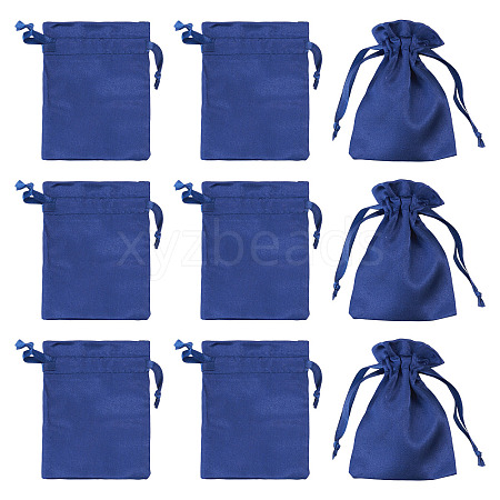 10Pcs Brocade Good Luck Fortune Drawstring Gift Blessing Bags PAAG-TADJ0001-01C-1