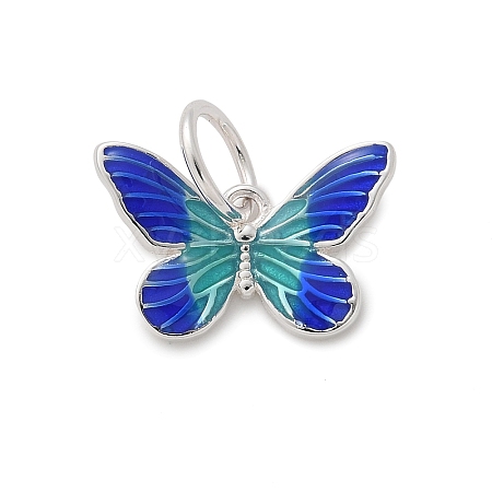 925 Sterling Silver Enamel Butterfly Charms STER-D300-28P-06-1