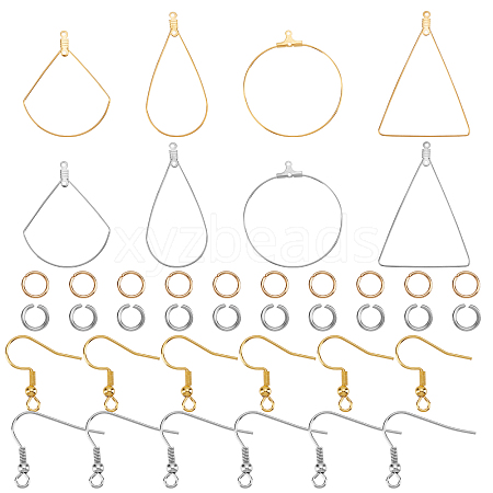 Unicraftale Big Wire Wrap Geometry Dangle Earring DIY Making Kit DIY-UN0003-02-1