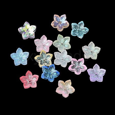 Dyed & Heated Glass Bead Caps GLAA-Z019-02-1