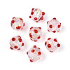 Handmade Foil Lampwork Beads Strands FOIL-T008-02F-2