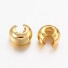 Brass Crimp Beads Covers X-KK-H289-NFG-NF-2