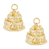 2 Pcs Brass Pendants KK-TA0003-11G-1