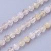 Natural Gold Rutilated Quartz Beads Strands G-F619-10A-4mm-1