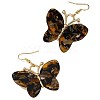 Alloy & Acrylic Stud Dangle Earrings FS-WGB9194-01-2