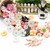 WADORN 100Pcs 10 Style Silk Cloth Flower DIY-WR0003-92-6