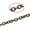 5 Yard Brass Cable Chains Cable Chain Size 2x1.5x0.5mm Antique Bronze Jewelry Making Chain CHC-PH0001-13AB-FF-3