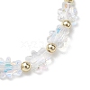 Glass Bear Beaded Stretch Bracelets for Women BJEW-JB10671-4