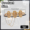 Glass Rhinestone HeadBands for Women OHAR-WH0021-74G-2