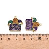 Carnival/Mardi Gras Theme Alloy Enamel & Glitter Powder Pendants ENAM-T020-53C-RS-3