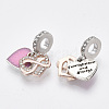 Alloy European Dangle Charms X-MPDL-T004-04P-2