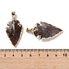 Raw Rough Natural Indian Agate Pendants G-T073-23G-02-3