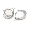 304 Stainless Steel Pendant Cabochon Settings STAS-C167-07B-P-2