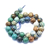 Natural Chrysocolla Beads Strands G-E561-17-12mm-2