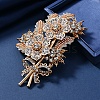 Flower Rhinestone Brooch PW-WG79A77-01-3