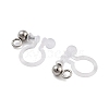 Non-Tarnish 202 Stainless Steel Clip-on Earrings Findings STAS-B072-17P-2