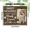 Family Theme MDF Photo Frame Stand DIY-WH0630-002-2