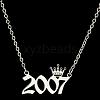 Crown Birth Year 201 Stainless Steel Pendant Necklaces for Women FS-WG4E8F2-68-1
