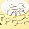 50Pcs Iron Keychain Ring IFIN-FS0001-56-10