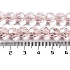Electroplate Transparent Glass Beads Strands LS-EGLA-A035-T8mm-A20-4
